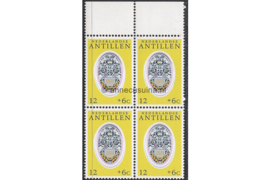 Nederlandse Antillen NVPH 503 Postfris (12+6 cent) (Blokje van vier) MET VELRAND Cultuur 1975