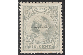 NVPH 38 Gestempeld (12 1/2 cent) Prinses Wilhelmina (hangend haar) 1891-1894