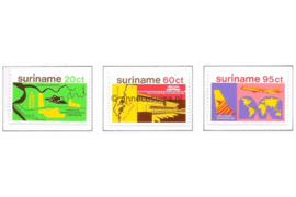 Republiek Suriname Zonnebloem 136-138 Postfris Stimulering van de economische ontwikkeling van Suriname (zegels afkomstig uit blok) 1978