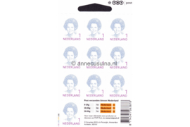 Nederland NVPH V2730 Postfris Velletje Koningin Beatrix; Met logo TNT -open hangoog- (3); Vel 10 x 1 2010