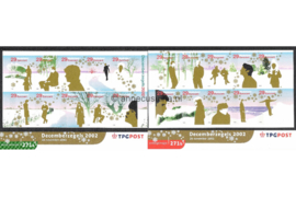 Nederland NVPH M271a+b (PZM271a+b) Postfris Postzegelmapje Decemberzegels 2002