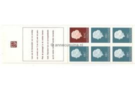 Nederland NVPH PB 3a Postfris Postzegelboekje 1 x 10ct Juliana + 5 x 18ct Juliana 1966