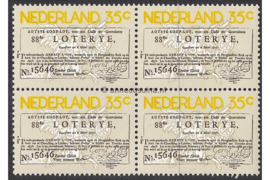Nederland NVPH 1084 Postfris (35 cent) (Blokje van vier) 250 jaar Staatsloterij 1976