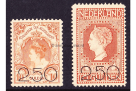 Nederland NVPH 104-105 Ongebruikt Opruimingsuitgifte 1920