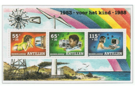 Nederlandse Antillen NVPH 906 Postfris Blok Kinderzegels 1988