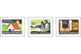 Indonesië Zonnebloem 796-798 Postfris Het Programma voor Gezinsplanning (3e serie) 1974