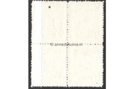 NVPH 66/66/66a/66 Postfris FOTOLEVERING (2 1/2 cent; Type I en Type II gemengd) (Blokje van vier) Hulpuitgifte 1912