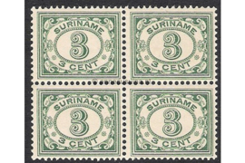 NVPH 75 Postfris (3 cent) (Blokje van vier) Cijfer 1913-1931