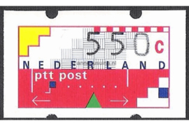 Nederland NVPH AU29 Postfris (550 cent) Automaatstroken, Voordrukzegel voor Klüssendorf-automaat 1996