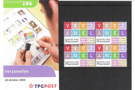 Nederland NVPH M286 (PZM286) Postfris Postzegelmapje Verzamelen 2003