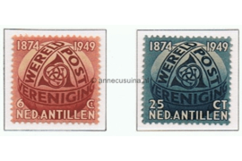 Nederlandse Antillen NVPH 209-210 Ongebruikt 75 Jaar Wereldpostvereniging (UPU) 1949