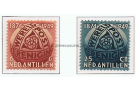 Nederlandse Antillen NVPH 209-210 Postfris 75 Jaar Wereldpostvereniging (UPU) 1949