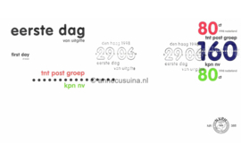 Nederland NVPH E388 Onbeschreven 1e Dag-enveloppe Splitsing KPN 1998