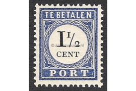 NVPH P15c Type I Postfris (1 1/2 cent) Cijfer en waarde zwart 1894-1910