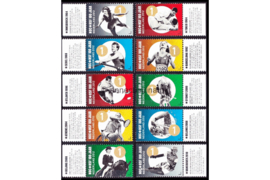Nederland NVPH 2947-2956 Postfris (Als Losse Zegels Met Tabs) NOC*NSF 100 jaar 2012