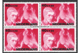 Nederland NVPH 874 Postfris (40 + 20 cent) (Blokje van vier) Kinderzegels, levensstadia kinderen 1966