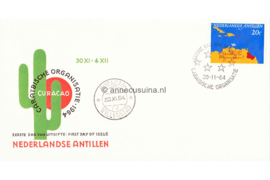 Nederlandse Antillen NVPH E32e Onbeschreven 1e Dag-enveloppe Caribische Raad 1964