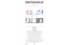 Nederland Importa EDB17 (NVPH 1281-1284) Eerstedagblad Zomerzegels 1983