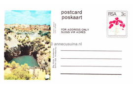 Zuid-Afrika Onbeschreven Poskaart / Postcard Groot Gat, Kimberley / Big Hole, Kimberley in plastic beschermhoesje