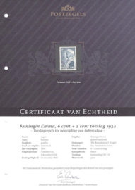 Nederland NVPH 269 Postfris GECERTIFICEERD FOTOLEVERING Emma-zegel 1934