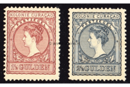 Curaçao NVPH 42-43 Postfris/Ongebruikt FOTOLEVERING Koningin Wilhelmina 1906