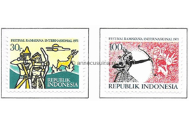 Indonesië Zonnebloem 701-702 Postfris Het Internationale Ramayana Festival 1971