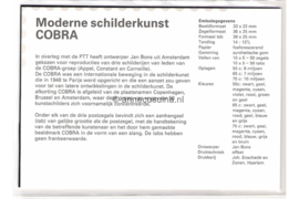 Nederland NVPH M58 (PZM58) Postfris Postzegelmapje Moderne kunst, Cobra beweging 1988