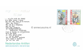 Nederlandse Antillen NVPH E262 Onbeschreven 1e Dag-enveloppe 50 jaar Mgr. Verriet instituut 1995
