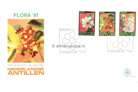 Nederlandse Antillen (Postdienst) NVPH E144 (E144PO) Onbeschreven 1e Dag-enveloppe Flora 1981