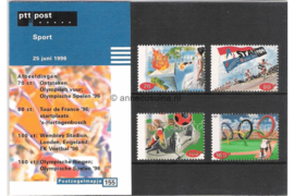 Nederland NVPH M155 (PZM155) Postfris Postzegelmapje Sport 1996