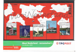 Nederland NVPH M321 (PZM321) Postfris Postzegelmapje Verzamelblok Mooi Nederland (1) 2005