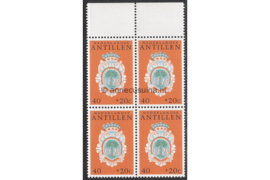 Nederlandse Antillen NVPH 505 Postfris (40+20 cent) (Blokje van vier) MET VELRAND Cultuur 1975