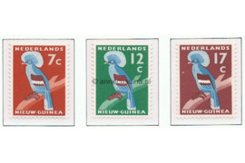 Nederlands Nieuw Guinea NVPH 54-56 Postfris Kroonduif 1959