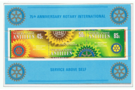 Nederlandse Antillen NVPH 651 Postfris Blok 75 jaar Rotary International 1980