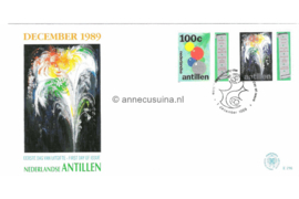 Nederlandse Antillen NVPH E216 Onbeschreven 1e Dag-enveloppe Decemberzegels 1989