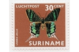 Suriname NVPH LP50 Postfris (30 cent) Vlinders 1972