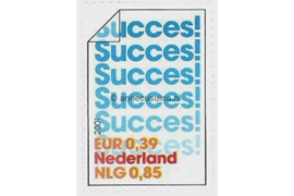 Nederland NVPH 2004 Gestempeld (0,39 euro/85 cent) Zegels uit postzegelboekje "10 om te feliciteren" (PB71) in dubbele waarde 2001