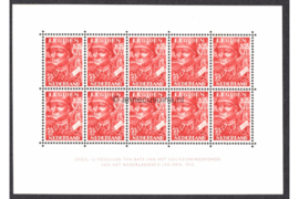 Nederland NVPH V402 (voorheen 402B) Postfris Velletje Legioenzegels met 10 zegels van 7 1/2 + 2 1/2 cent 1942