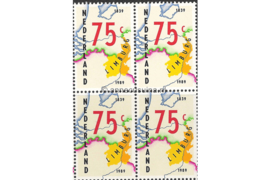 Nederland NVPH 1434 Postfris (75 cent) (Blokje van vier) 150 jaar Verdrag van Londen 1989