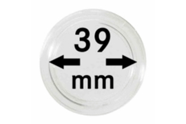 Hagelnieuw & Afgeprijsd! Lindner Muntcapsules 39 mm per 10 Stuks (Lindner 2250039P)