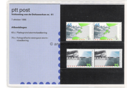 Nederland NVPH M41 (PZM41) Postfris Postzegelmapje Voltooiing Deltawerken 1986