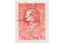 Nederland NVPH D35 Gestempeld (12 cent) COUR INTERNATIONALE DE JUSTICE 1951-1958