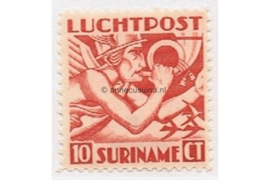 Suriname NVPH LP20 Ongebruikt (10 cent) Mercuriuskop Engelse druk 1941