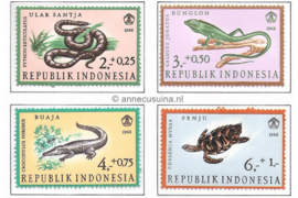 Indonesië Zonnebloem 559-562 Postfris De 9de Sociale Dag met toeslag ten bate van sociale instellingen 1966