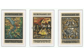 Suriname NVPH 502-504 Postfris Restauratie Synagoge Joden Savanne
