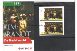 Nederland NVPH M227 (PZM227) Postfris Postzegelmapje De Nachtwacht 2000