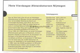 Nederland NVPH M86 (PZM86) Postfris Postzegelmapje 75 jaar Vierdaagse Nijmegen 1991