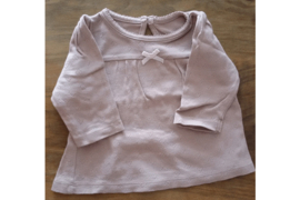 Shirtje lange mouw oud roze