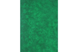 Gebruikt / Zeer Nette Staat Lechtturm Insteekboek Groen Gevlamd 16 Witte Bladzijden / 9 Pergamijn Stroken / Pergamijn tussenbladen