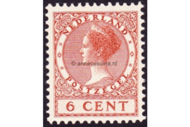 Nederland NVPH 150 Postfris (6 cent) Koningin Wilhelmina Veth Zonder watermerk 1924-1926